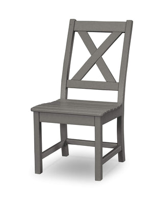 ® Braxton Dining Chair by Polywood – High Density Polyethylene (HDPE), Slate Grey, Model TGD180GY