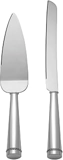 Reed & Barton Luxe Facets 2-Piece Dessert Set, 1.50 LB, Metallic