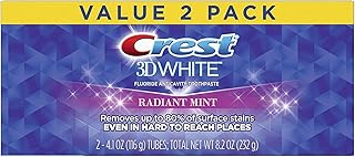 Crest 3D White, Whitening Toothpaste Radiant Mint, 8.2 Oz