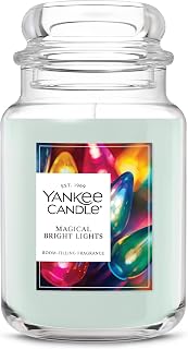 Yankee Candle Magical Bright Lights, Christmas Scented Candle, 22oz Large Jar with up to 150 Hour Burn Time, Giftable, Holidays
