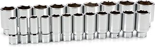 TEKTON 3/4 Inch Drive Deep 6-Point Socket Set, 21-Piece (3/4-2 in.) | SHD93017