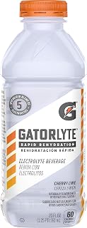 Gatorade Gatorlyte Rapid Rehydration Electrolyte Beverage, Cherry Lime, 20oz Bottle