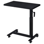 Coaster Fine Furniture Black / 28"W x 15.5"D x 27.75 - 40.25"H / Contemporary Overbed Tables