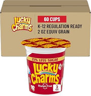 Lucky Charms Cup, 25% Less Sugar, 2 oz (Pack of 60)