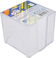 Westcott note block white 800 sheets in note box | memo block with 9 x 9 cm sheets in white | sturdy box made of transparent plastic | FSC-certified paper 80g/m² | E-733205 00
