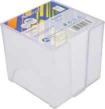Westcott note block white 800 sheets in note box | memo block with 9 x 9 cm sheets in white | sturdy box made of transparent plastic | FSC-certified paper 80g/m² | E-733205 00