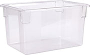Carlisle FoodService Products Storplus Food Storage Container with Stackable Design for Catering, Buffets, Restaurants, Polycarbonate (Pc), 21.5 Gallons, Clear