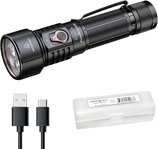 Fenix LD36R 3600 Lumens Rechargeable Flashlight, USB-C Fast Charging with 6 RGB Presets & Continuously Adjustable Color Output (Black)
