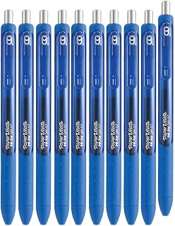 Paper Mate Inkjoy Gel Retractable Gel Ink Pens, Pack of 10 (Blue, Medium Point)