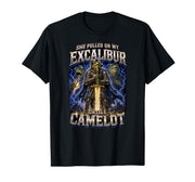 Pulled On My Excalibur Until I Camelot Funny Frog Meme Humor T-Shirt by Unhinged Frog Meme Merch Store – Black, Model CZ5X3ENNBBJ