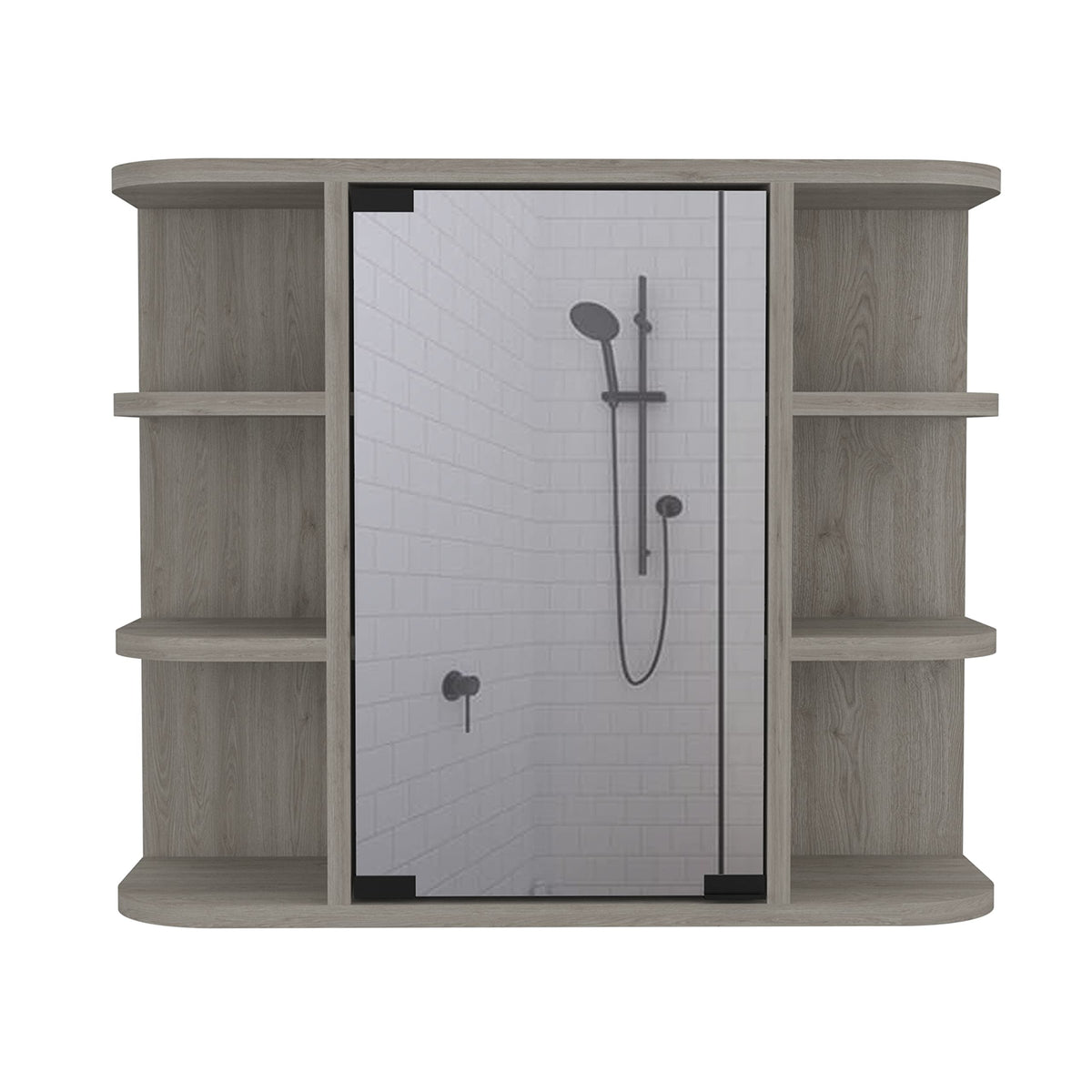 DEPOT E-SHOP Light Gray / 23.62"W x 19.68"H x 7.48"D / Modern Medicine Cabinets