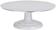 Cast Iron and Non-Slip Pad Cake Stand by Ateco – #612 12" Round, Cast Iron Base, Cast Iron, White