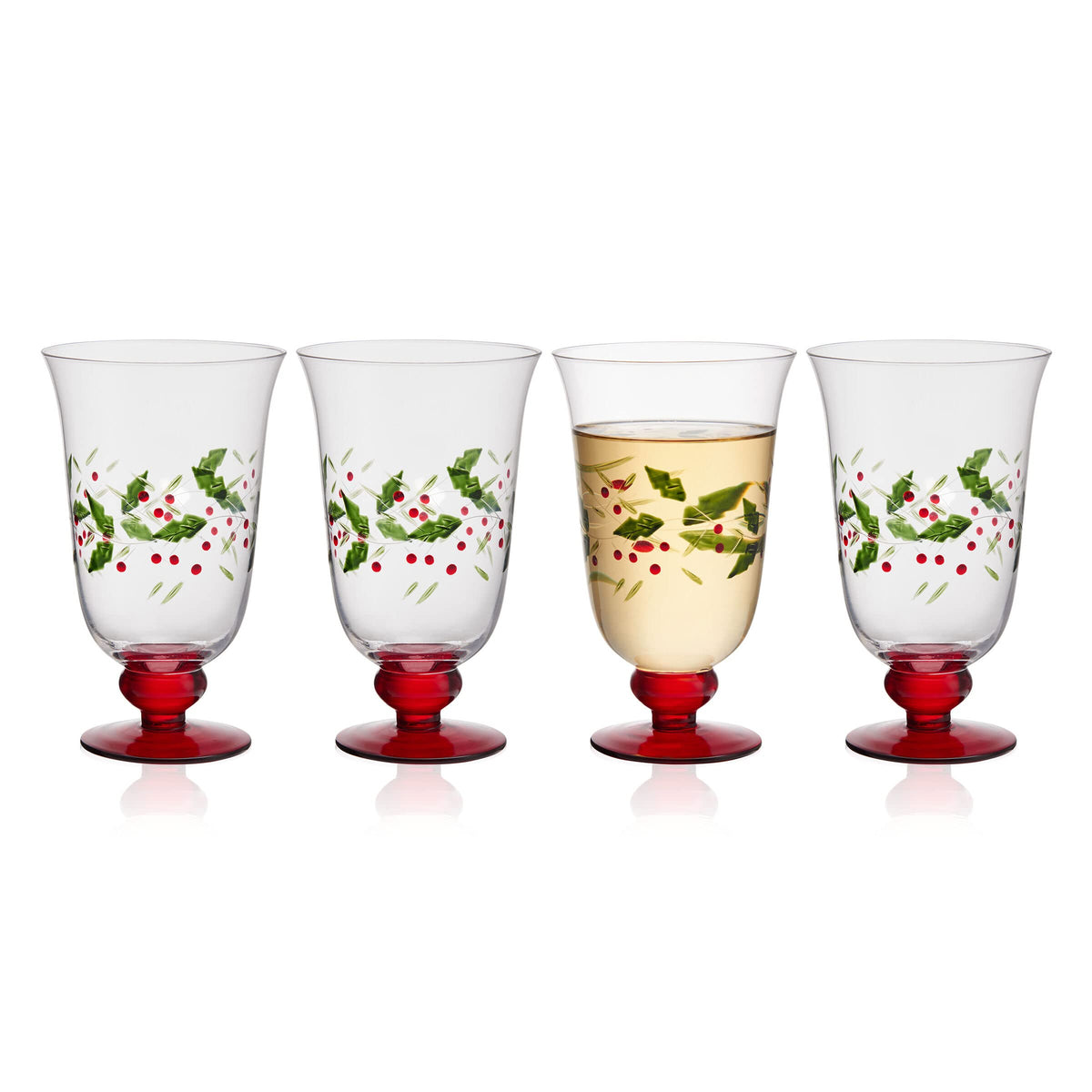 Pfaltzgraff Winterberry Water Goblets, 14 Ounces, Set of 4