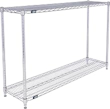 Nexel ESD, 2 Tier, Wire Shelving Starter Unit, 54"W x 14"D x 34"H
