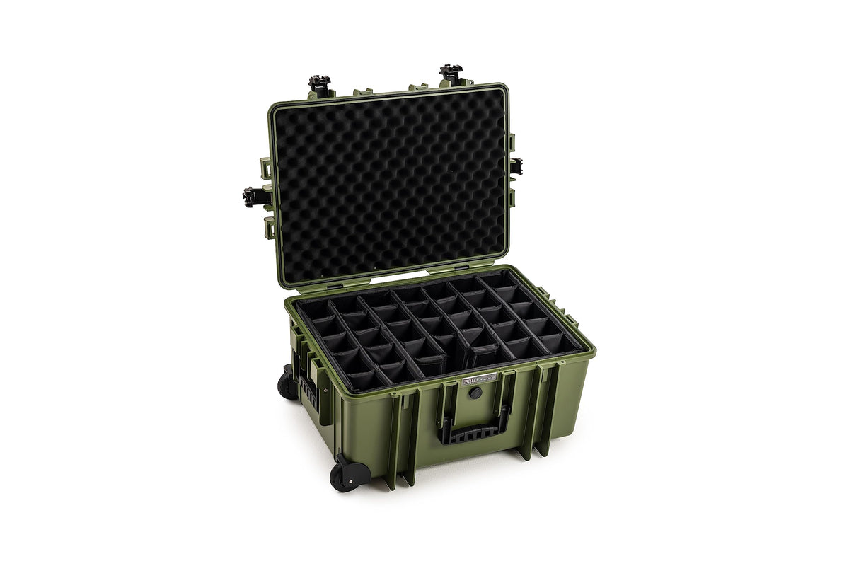 B&W International Bronze Green / Typ 6800 - Innenmaß 58x41x29cm / Compartment Divisions Suitcases