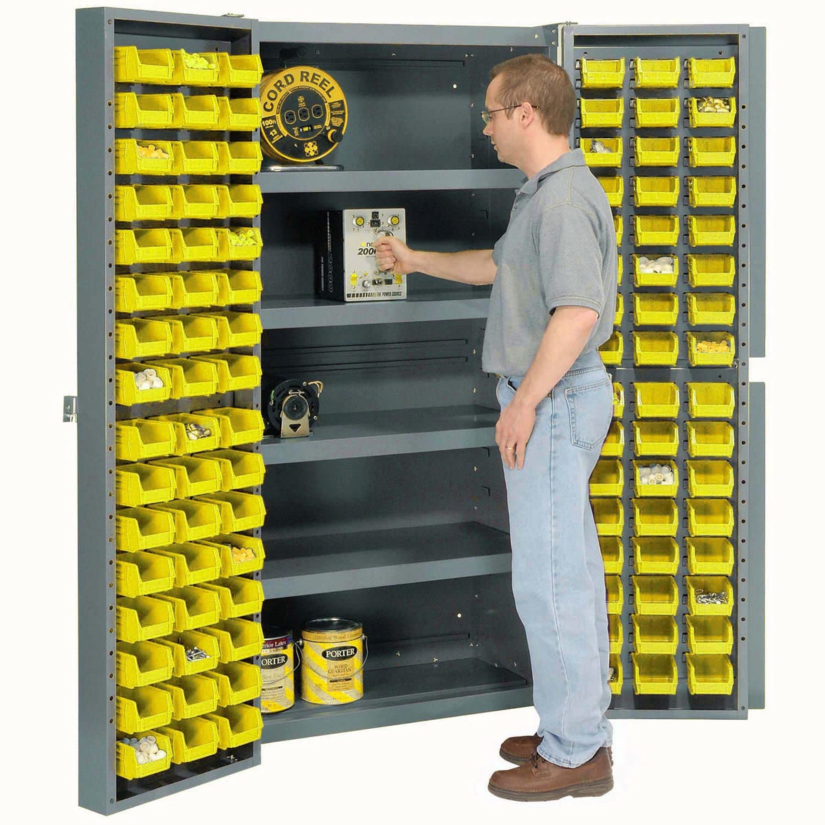 Global Industrial Yellow / Industrial / 1 Storage Cabinets