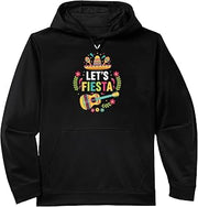 Let S Fiesta Kids Cinco De Mayo Sombrero Maracas Guitar Performance Hoodie