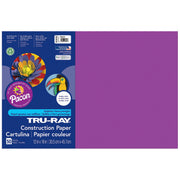 Tru-Ray Construction Paper by DIXON TICONDEROGA CO - PACON – 12" x 18", Paper, Magenta, Pack of 5, Model PAC103032-5
