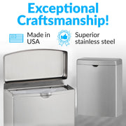 Bobrick Satin Finish / 1 Gallon / Flip Top Categories