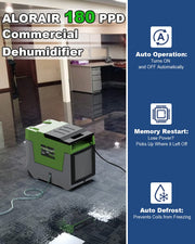 ALORAIR Green / 21*11.6*17.3in / 180.0 pints Dehumidifiers