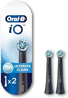 iO Series Ultimate Clean Electric Toothbrush Replacement Brush Heads for an Oral-B Electric Toothbrush, 2 Count, Black