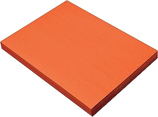 Prang Construction Paper, Stack, One Color, Standard Weight | Orange, 9" x 12", 100 Sheets, Project Paper, Classroom, Kids, Art Projects