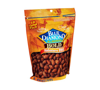 Bold Habanero BBQ, 16 Ounce by Blue Diamond Almonds – Package size of 16.0 oz, Pack of 6, Model 4157005331