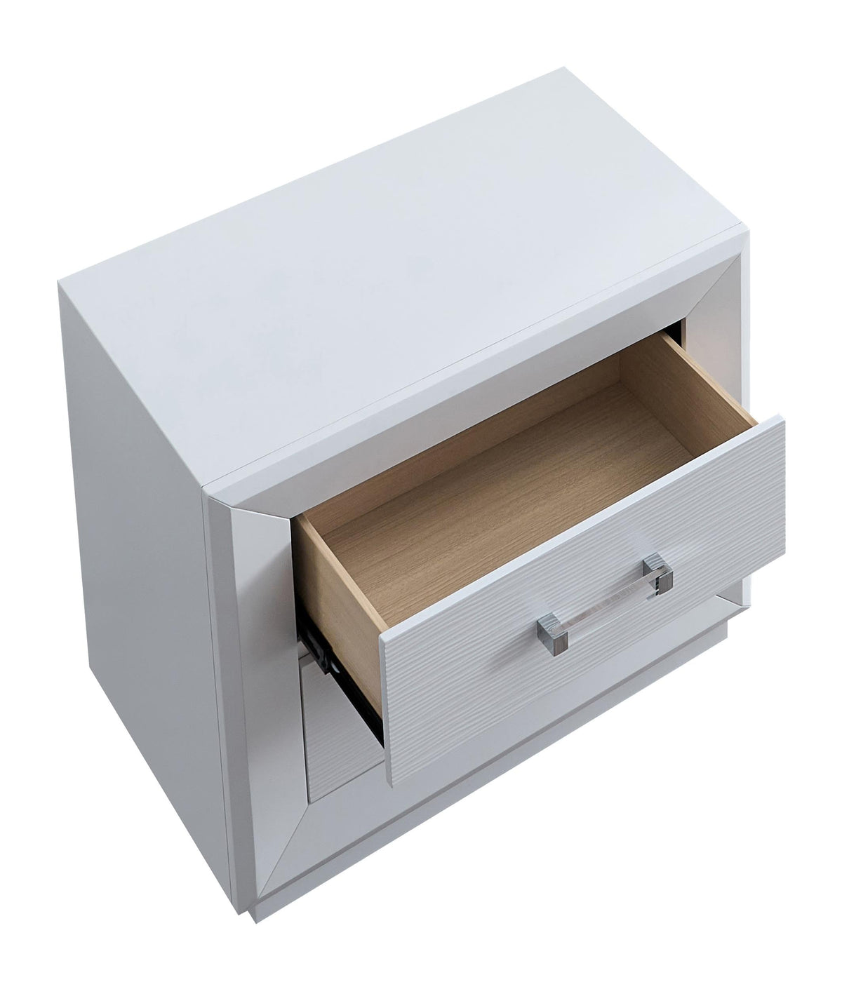 Mars NIGHTSTAND White by Glory Furniture – Wood, White, Model G001700-N