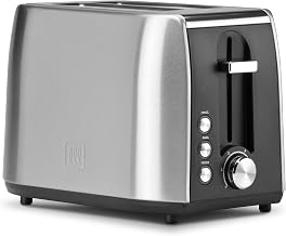 Toastmaster 2-Slice Fast Toaster | Fast 2-Slice Toaster for Everyday Breakfast Toast, Bread & Bagels, Compact Kitchen Countertop Appliance