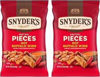 Snyder's of Hanover Hot Buffalo Wing Flavored Pretzel Pieces, 11.25 Oz (Pack of 2)