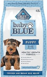 Blue Buffalo Baby Blue Chicken & Rice Puppy Healthy Growth Dog Food, 4 lb