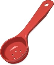 Carlisle FoodService Products 496205 Measure Miser Perforated Measuring Spoon with Short Handle, 2 Ounce, Red