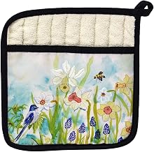 Betsy Drake PT167 Bird & Daffodils Pot Holder