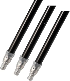 Carlisle FoodService Products Heavy-Duty Plastic Coated Steel Handle Cleaning Pole (Pack of 3)