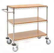 HUBERT Silver - 24"L x 18"W / Silver / Modern Storage Carts