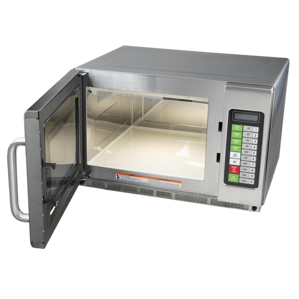 Winco 1.2 Cubic Feet / 1,800 W (Touch) / Silver Countertop Microwave Ovens