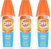 OFF! Family Care, Insect Repellent II Clean Feel, 6 oz (Pack of 3)