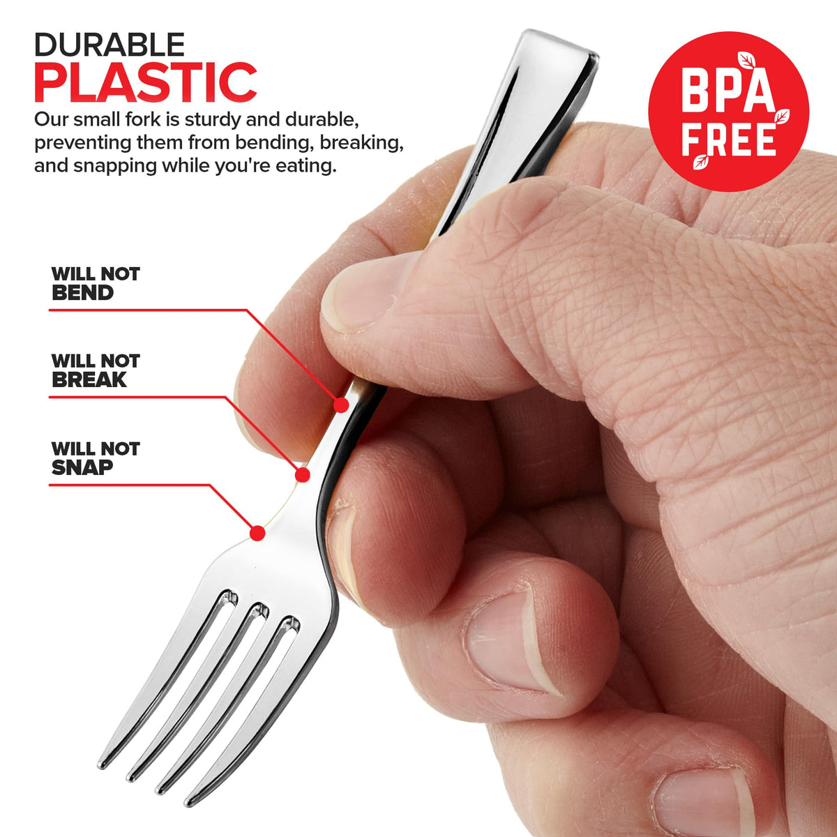 Stock Your Home Mini Fork / Silver / 1 Forks