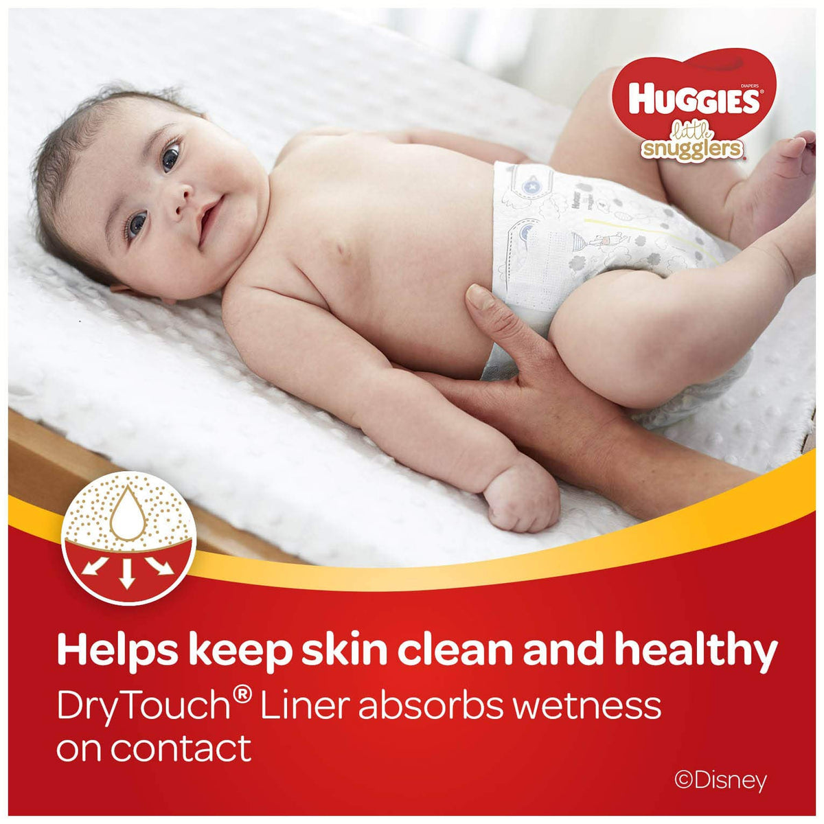 Little Snugglers Baby Diapers Size by HUGGIES – Size 4 (100 Count), Rubber, Red, Model 10036000495130