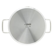Winco 8 Quarts / Pot With Cover / Silver Stockpots