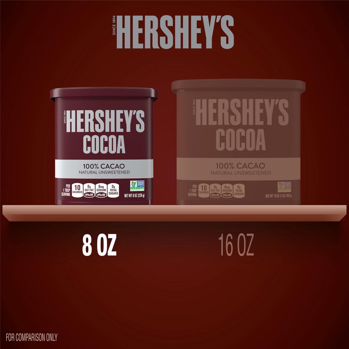 HERSHEY'S Chocolate / 8 Ounce (Pack of 2) / 16.0 Cocoa