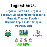 Barnana Sea Salt & Vinegar / 25 Ounce (Pack of 1) / 1 Dried Banana Chips