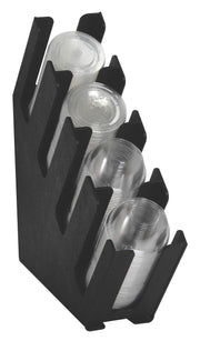 DISPENSE-RITE 4 Section / 5.25 inches (width) / Black Cup Holders
