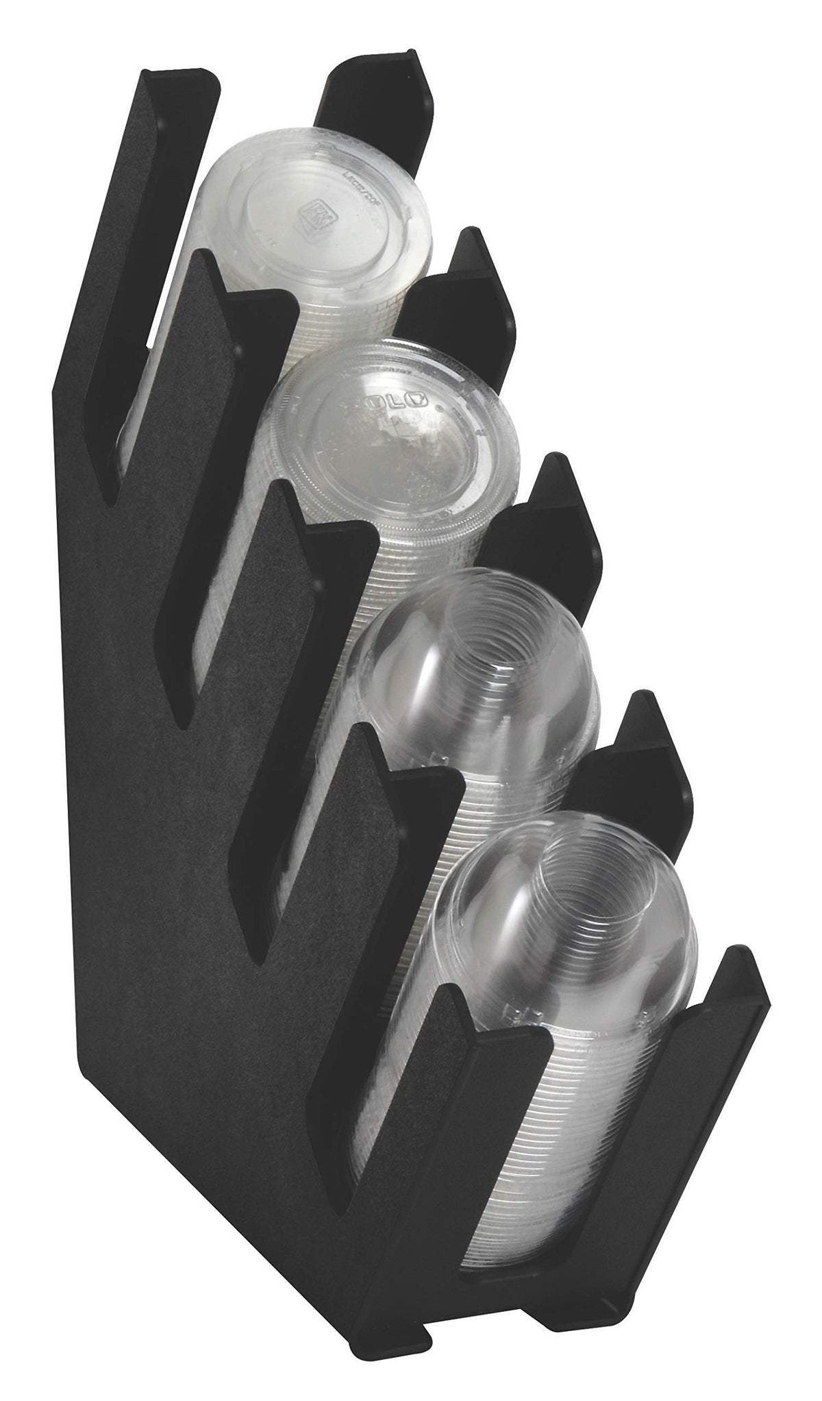 DISPENSE-RITE 4 Section / 5.25 inches (width) / Black Cup Holders