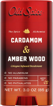 Old Spice Cardamom + Amber Wood / 3 Ounce (Pack of 12) / 12 Deodorant