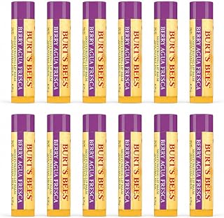 Burt's Bees 100% Natural Origin Moisturizing Berry Agua Fresca Lip Balm .15oz (12 Pack)