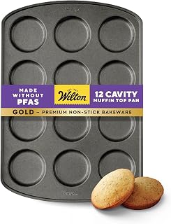 Wilton Gold Non-Stick Muffin Top Pan, Made Without PFAS, 11 x 16 in