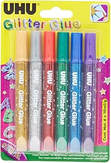 UHU 3-39017 6 x 10 ml Original YC Glitter Glue