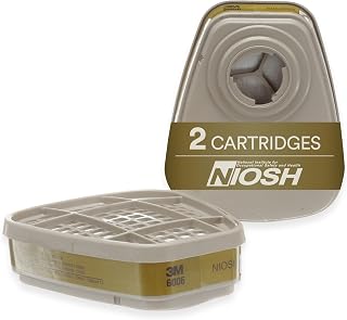 3M Respirator Cartridge 6006, NIOSH Approved, 1 Pair