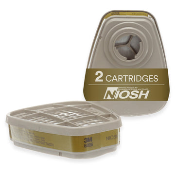 Respirator Cartridge by 3M – 6006, Metal, Olive, Model 6006
